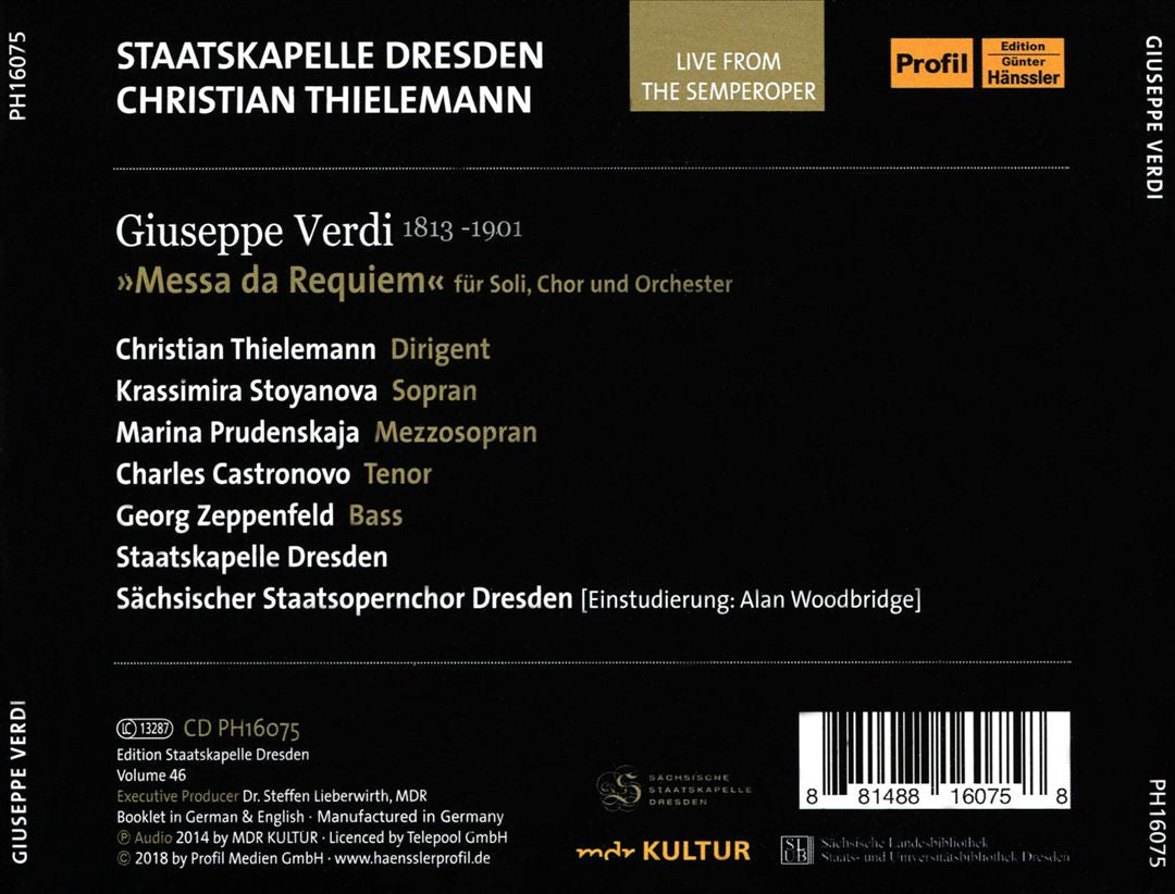 Giuseppe Verdi: Messa da Requiem cover art