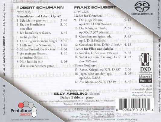 Schumann: Frauenliebe- und Leben; Schubert: Lieder für Gretchen, Ellen und Suleika  cover art
