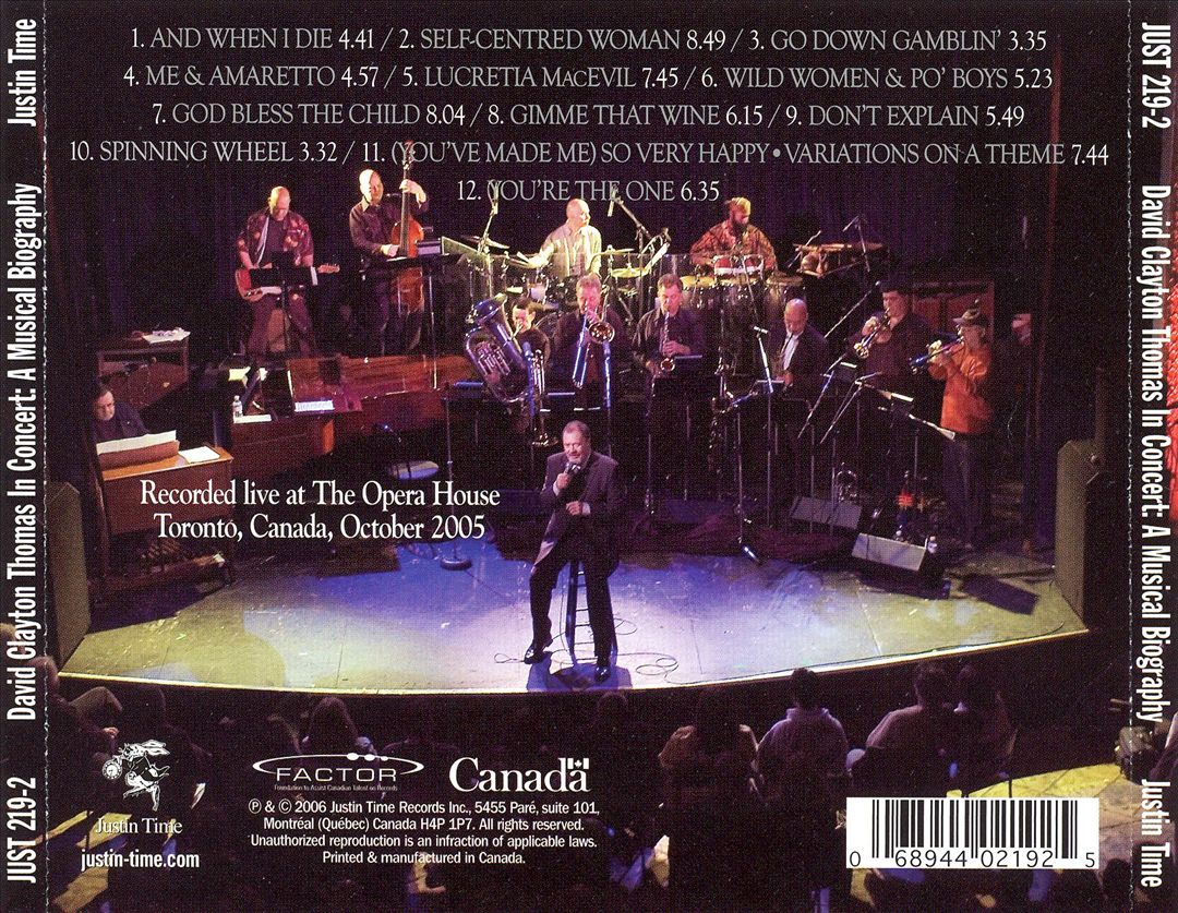 In Concert: A Musical Biography cover art