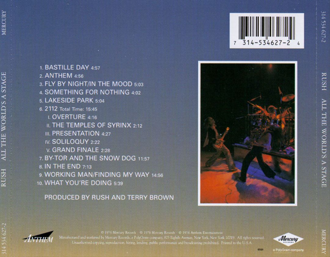 All the World's a Stage [Live at Massey Hall, Toronto, 1976] cover art