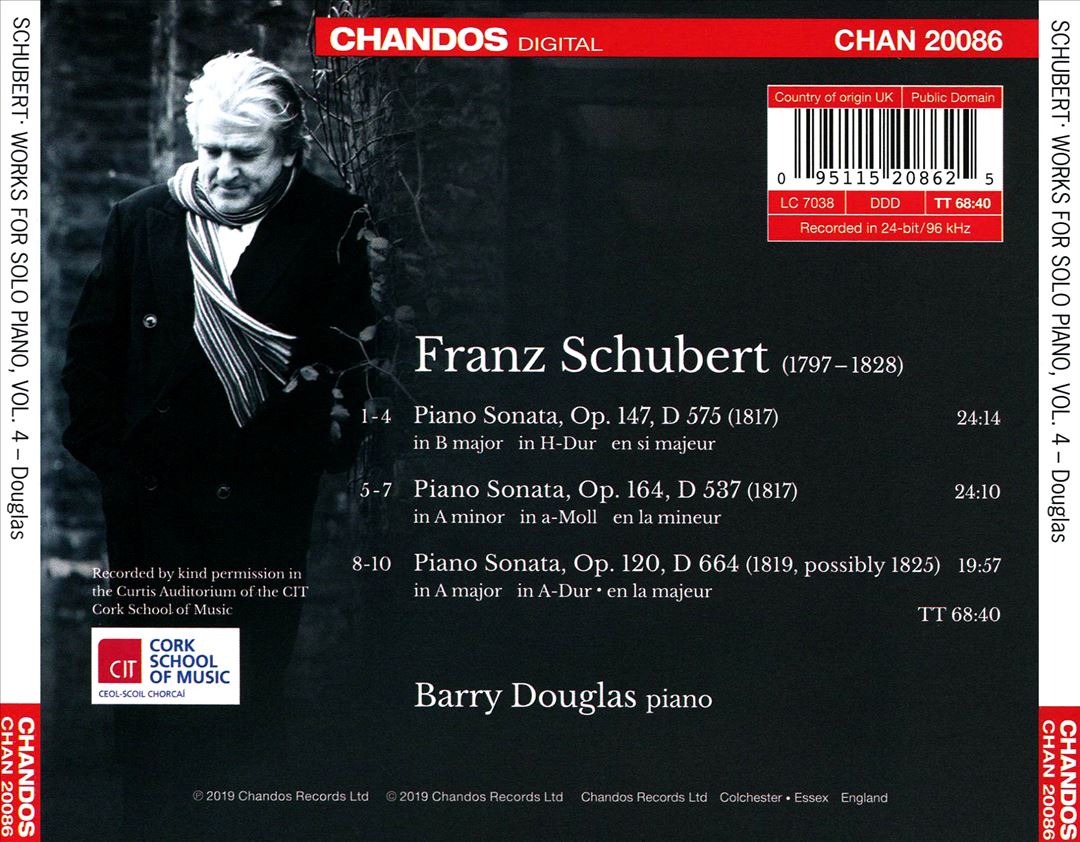 Schubert: Works for Solo Piano, Vol. 4 cover art