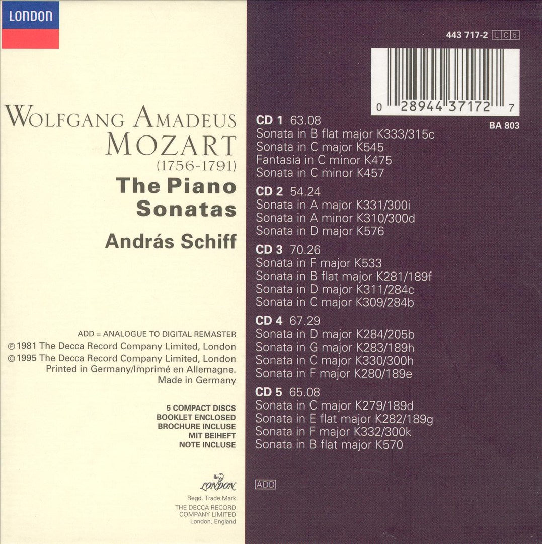 Mozart: The Piano Sonatas cover art