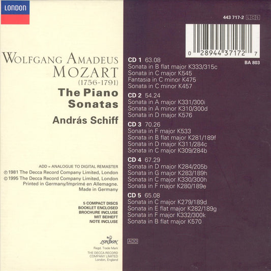 Mozart: The Piano Sonatas cover art