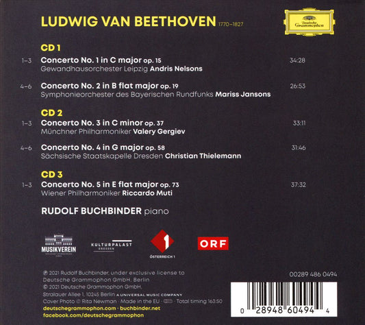 Buchbinder: Beethoven Piano Concertos cover art