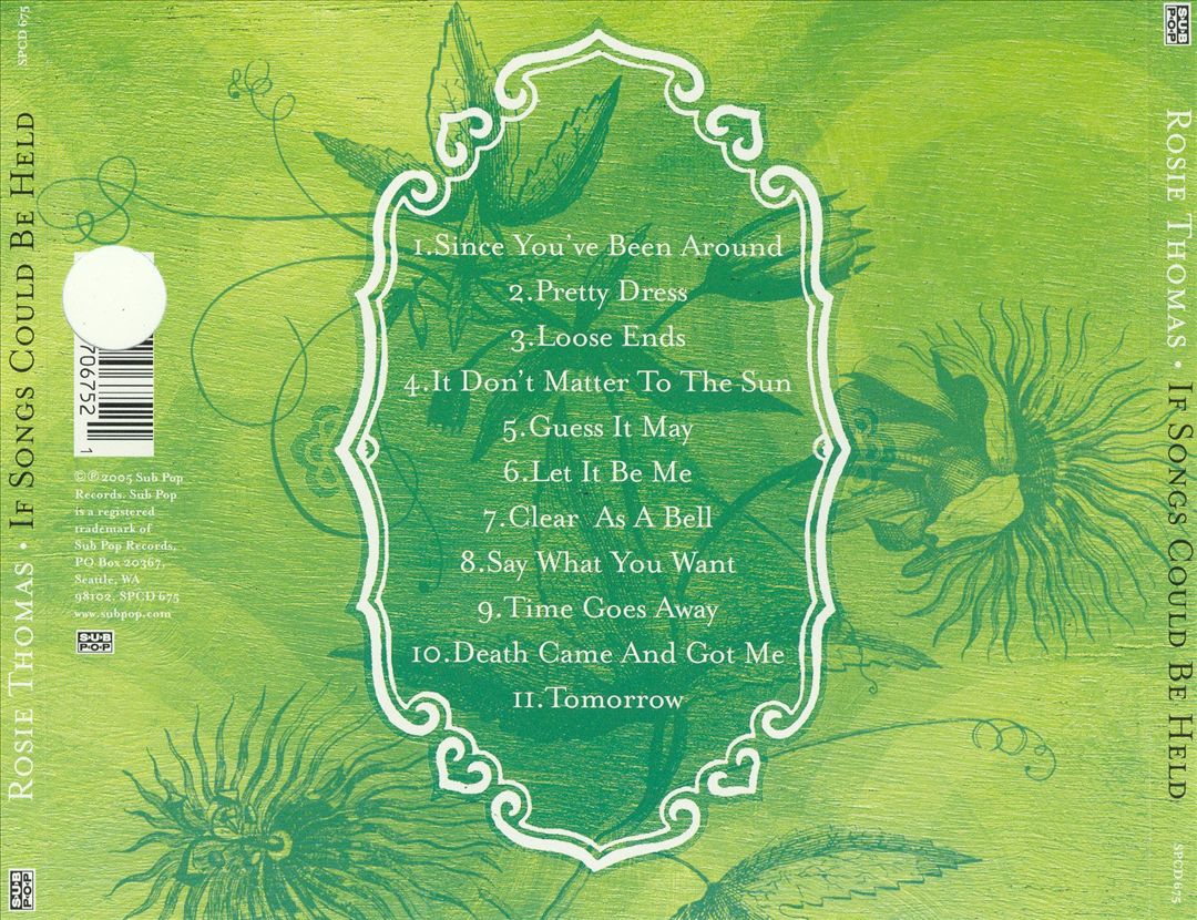 If Songs Could Be Held cover art