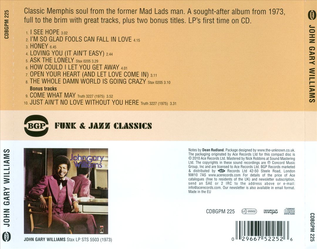 John Gary Williams cover art