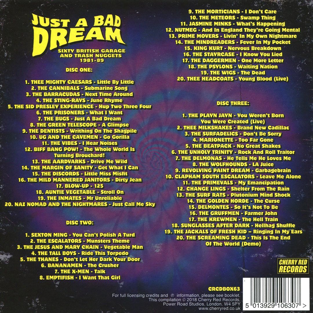 Just a Bad Dream: Sixty British Garage & Trash Nuggets 1981-1989 cover art