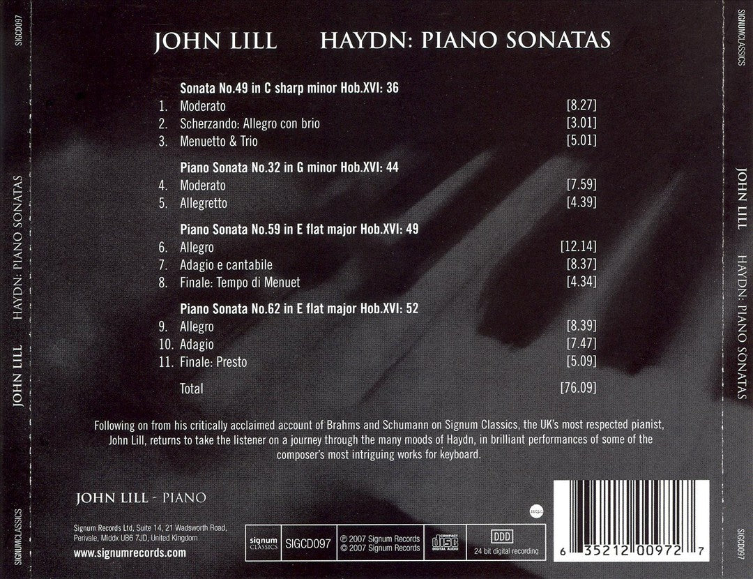Haydn: Piano Sonatas cover art