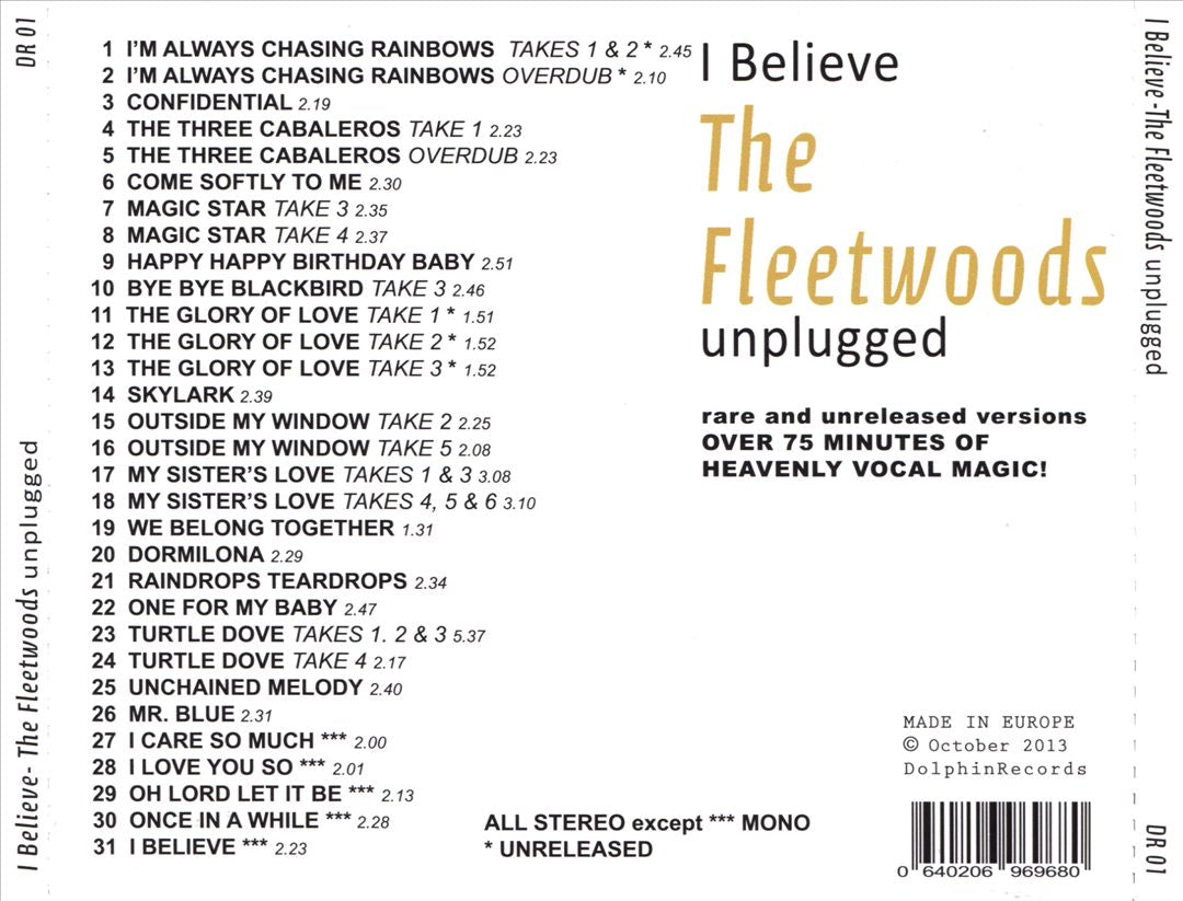 I Believe: Unplugged 1959-1961 cover art