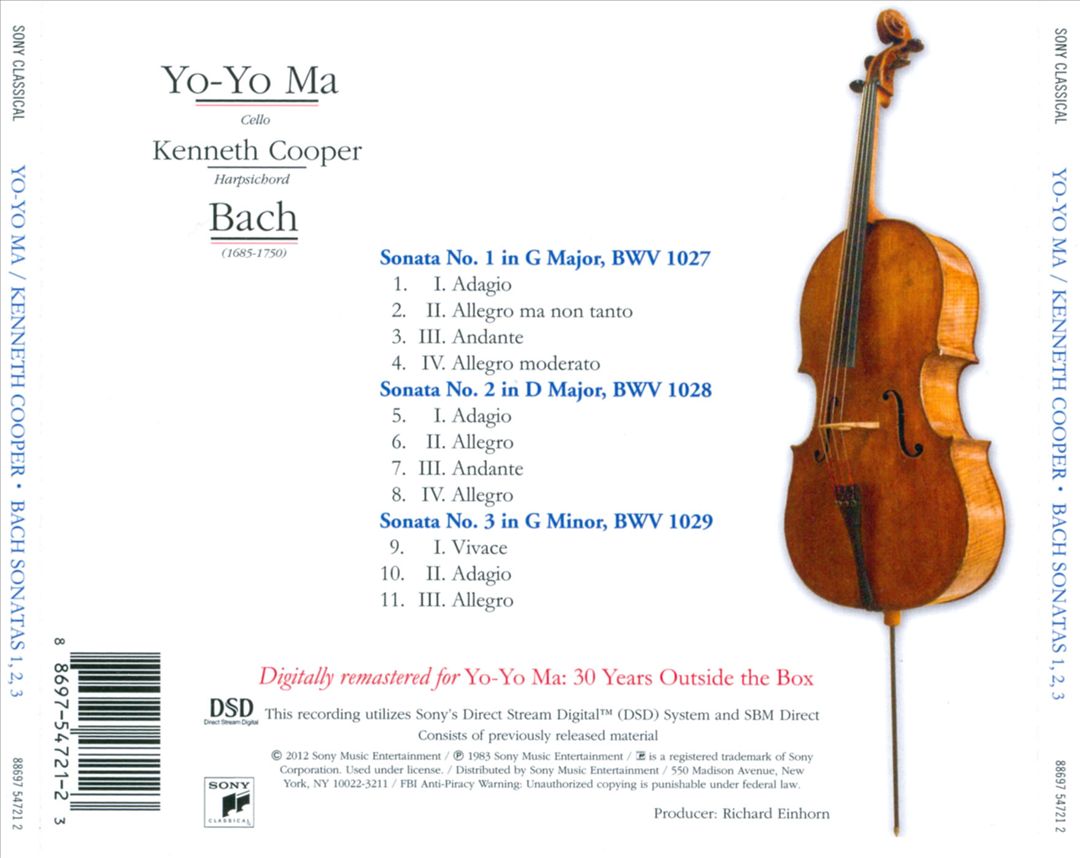 Bach: Sonatas for Viola da Gamba & Harpsichord cover art