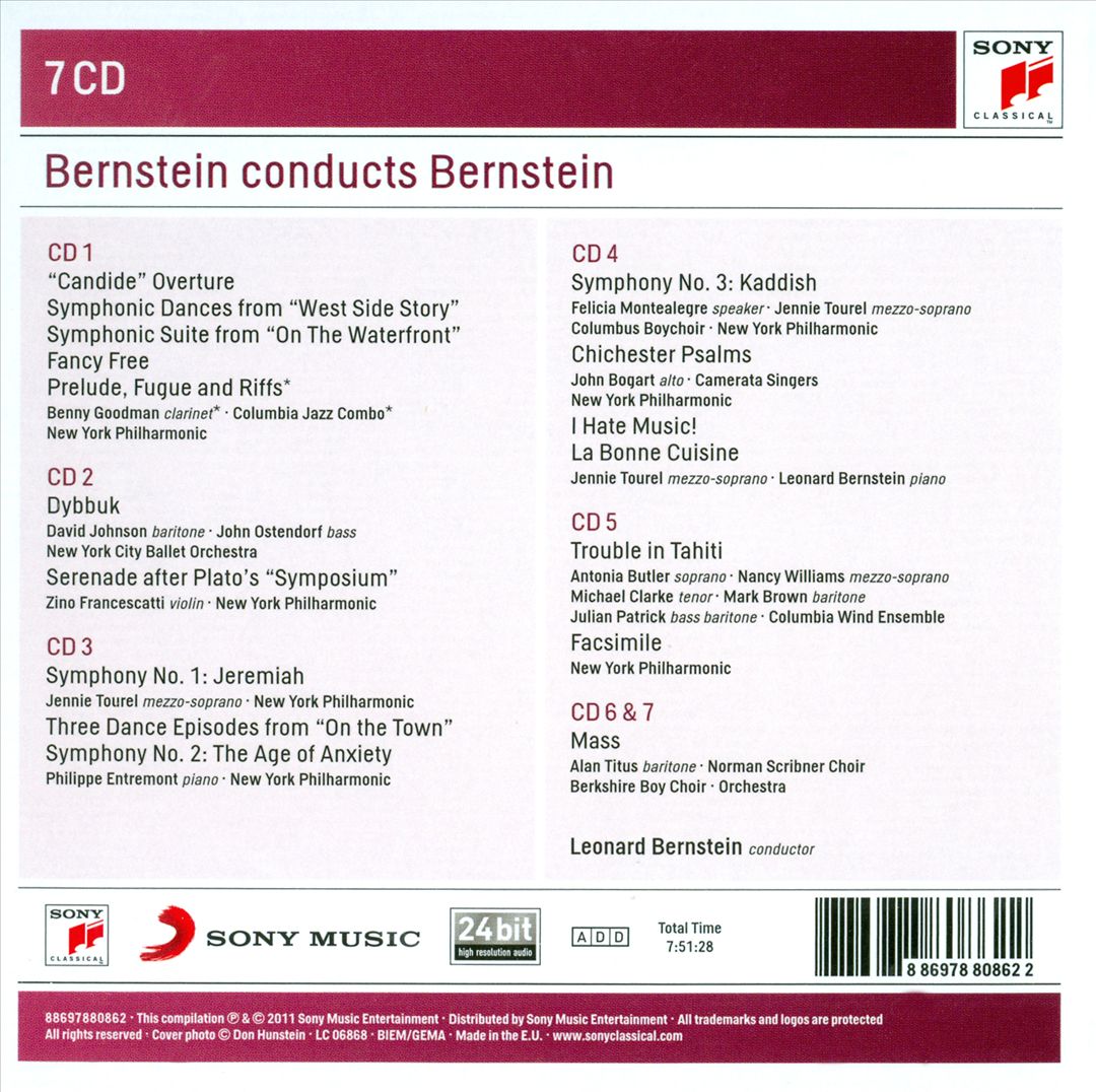 Leonard Bernstein conducts Bernstein cover art