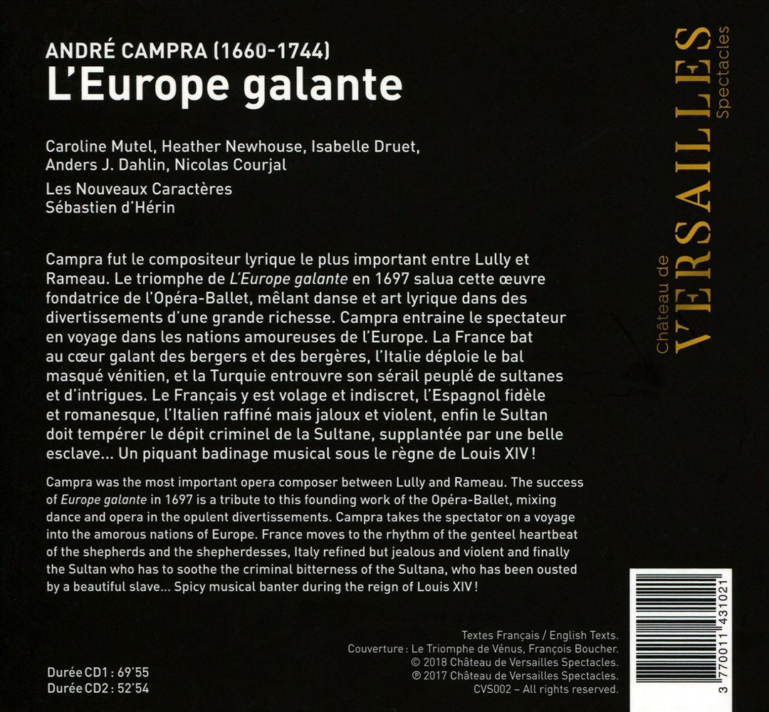 André Campra: L'Europe Galante cover art