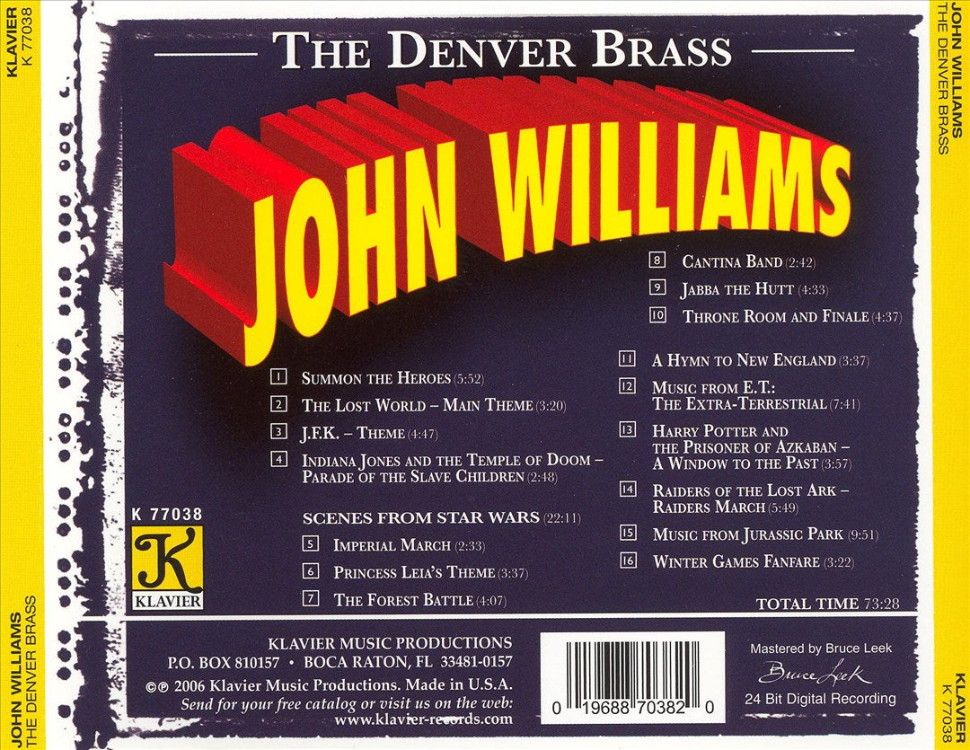 Denver Brass Plays John Williams cover art
