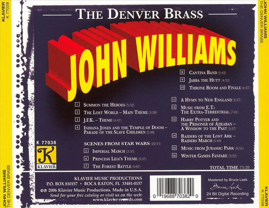 Denver Brass Plays John Williams cover art