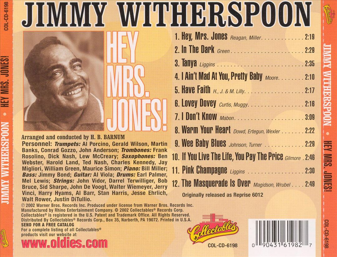Hey, Mrs. Jones cover art