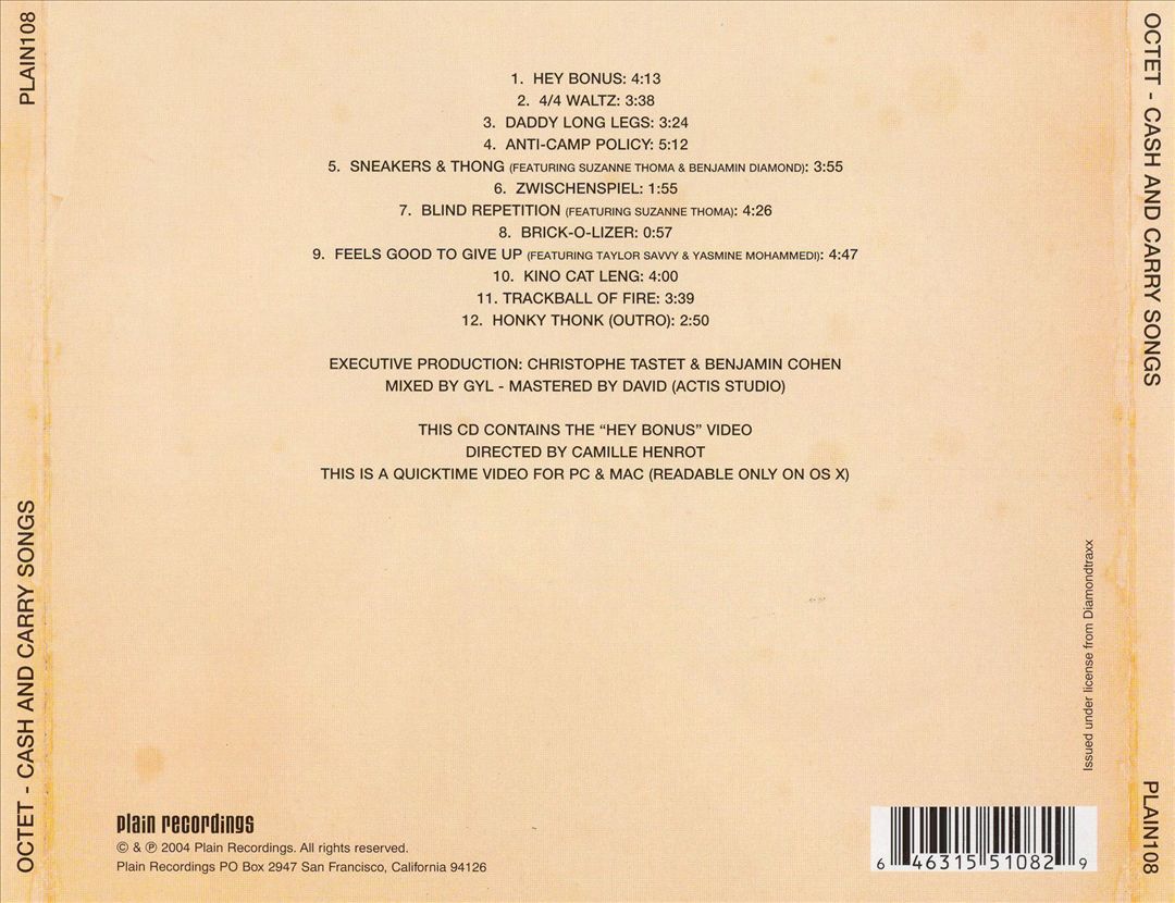 Cash and Carry Songs cover art