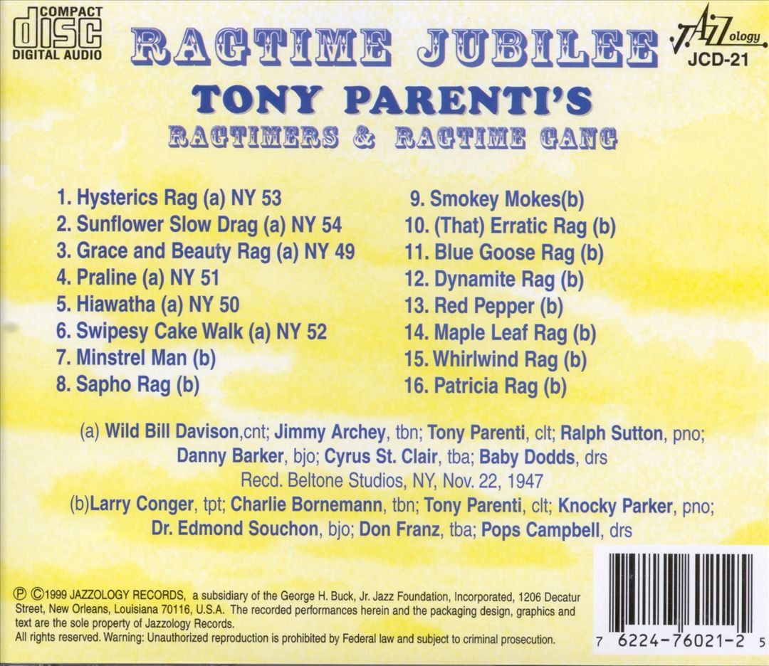 Ragtime Jubilee cover art