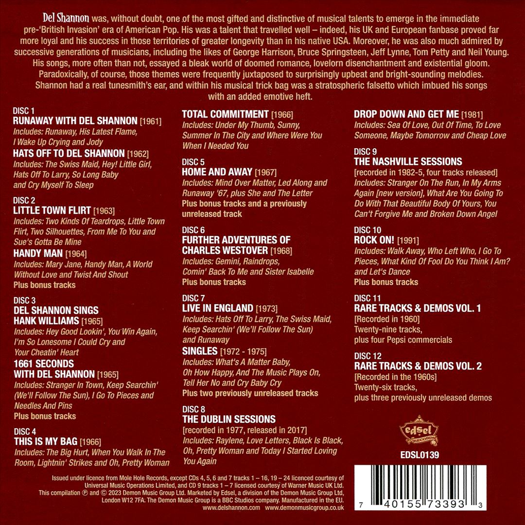 Stranger in Town: A Del Shannon Compendium cover art