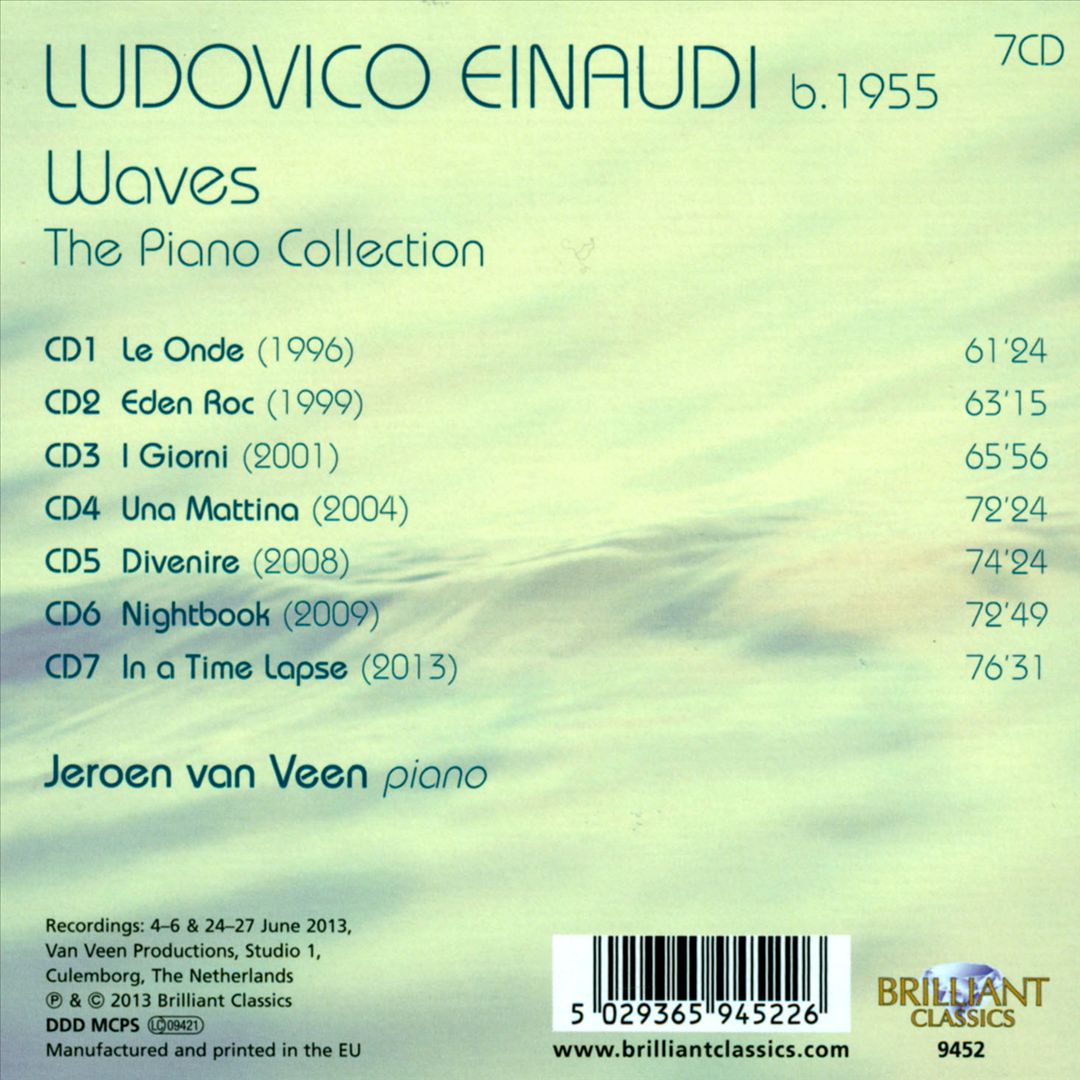 Ludovico Einaudi: Waves - The Piano Collection cover art