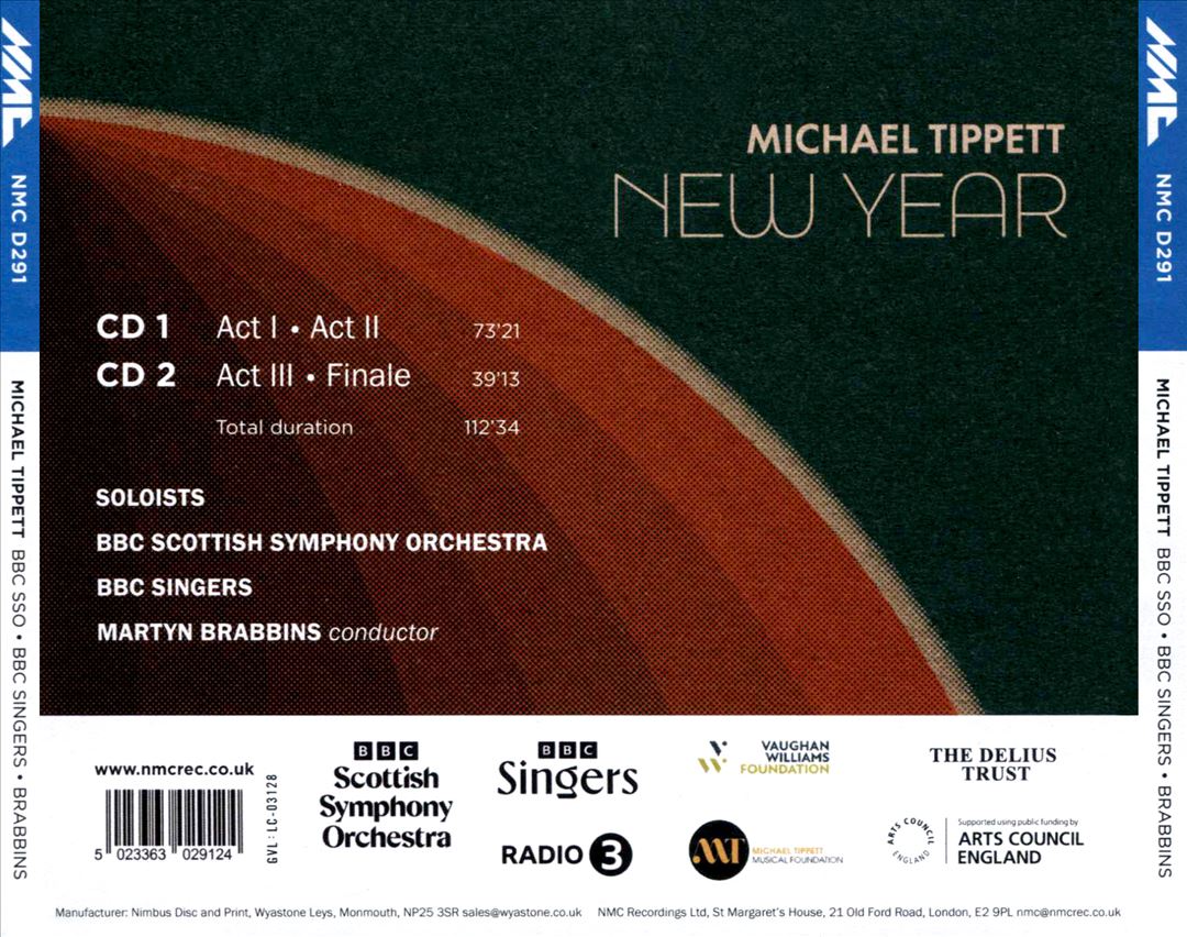 Michael Tippett: New Year cover art