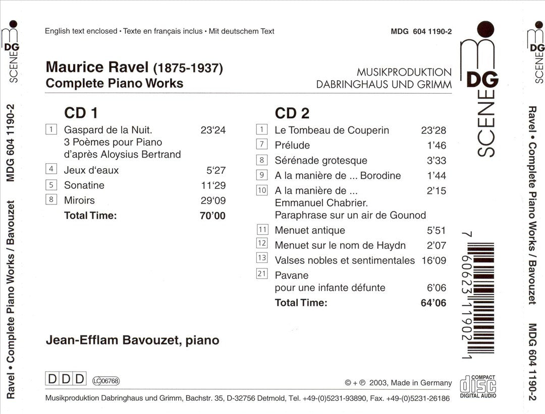 Ravel: Complete Piano Works cover art