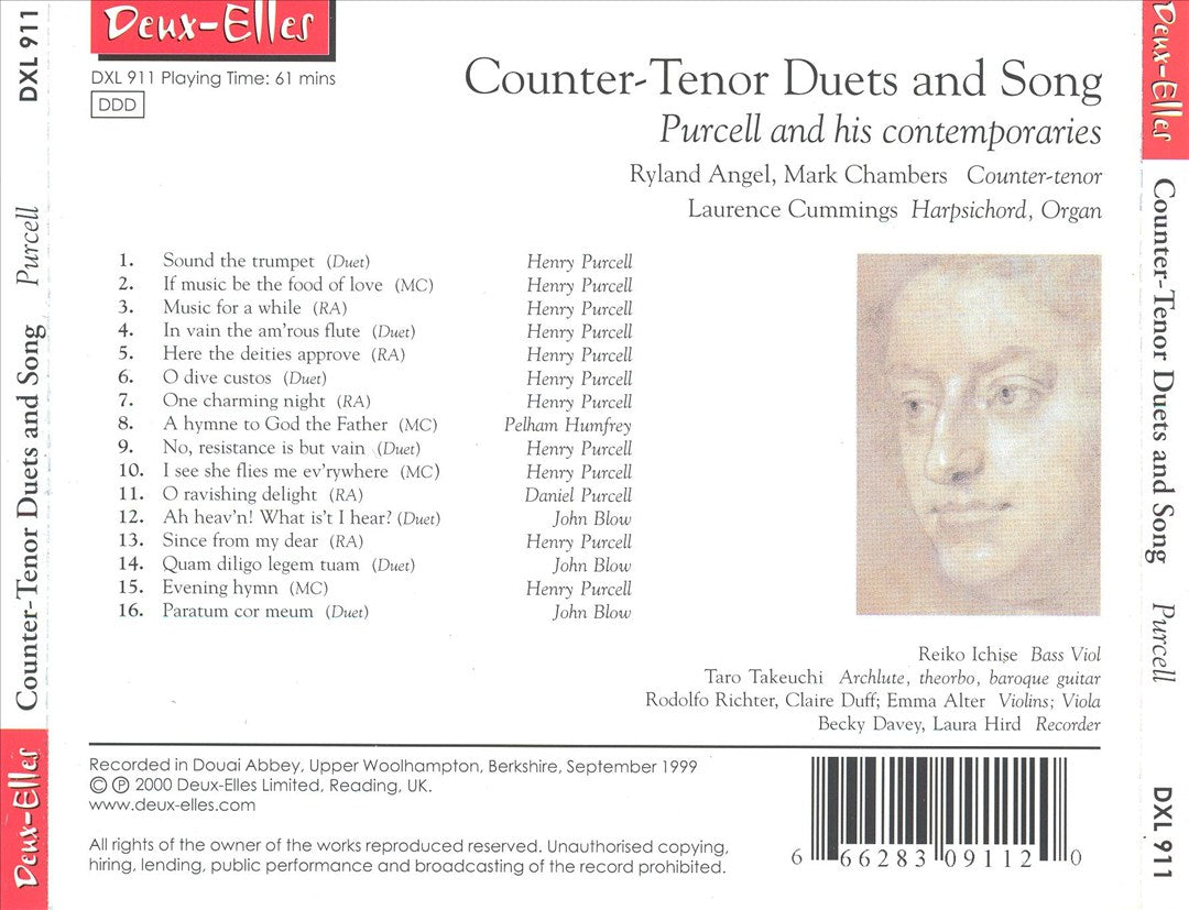 Counter-Tenor Duets and Song by Purcell and his contemporaries cover art