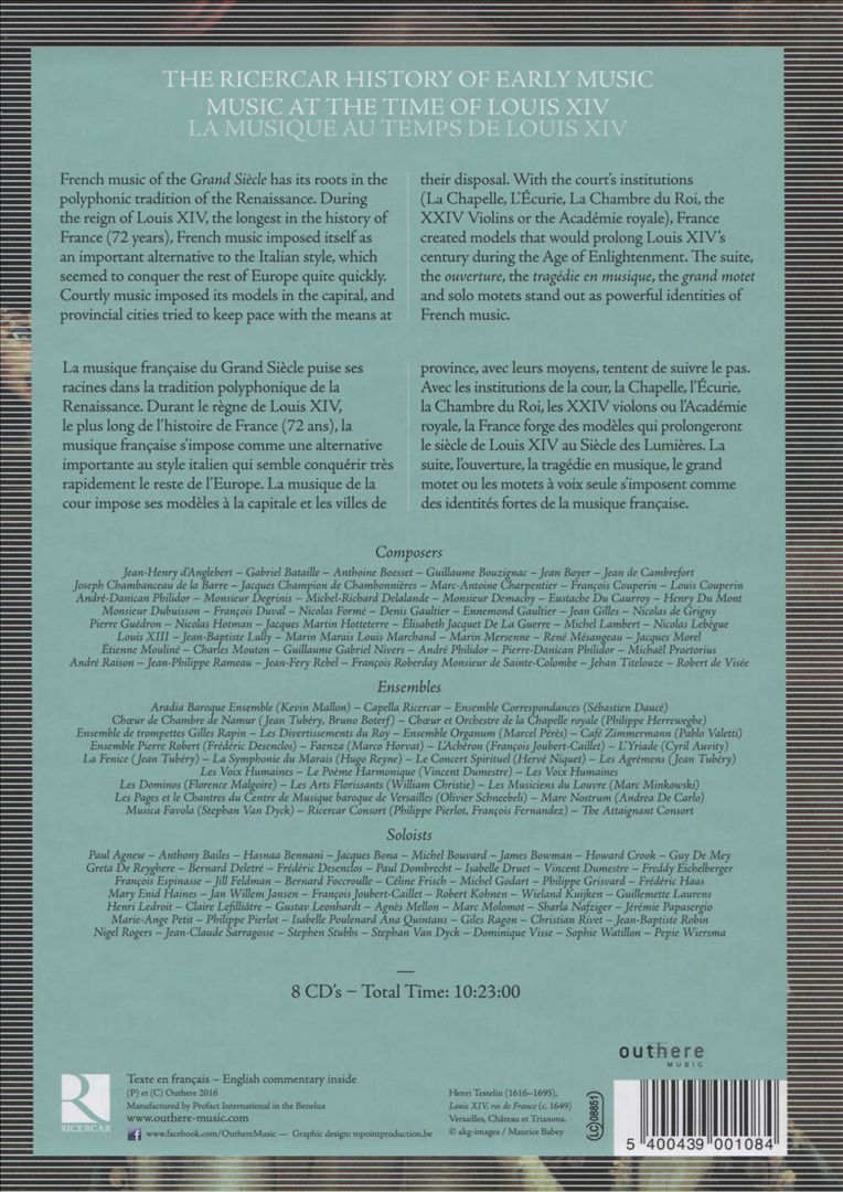 Music at the Time of Louis XIV cover art