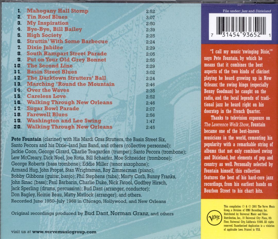 Pete Fountain Presents the Best of Dixieland cover art