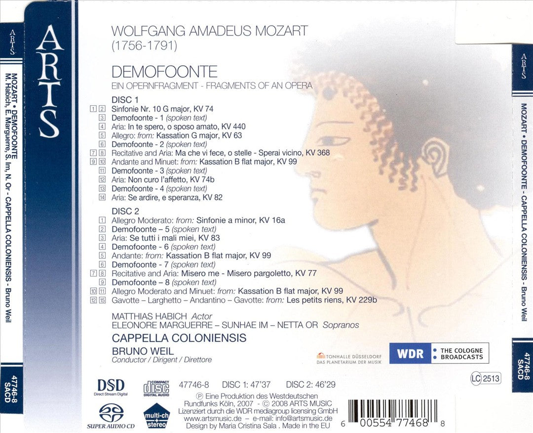 Mozart: Demofoonte (Fragments of an Opera)  cover art