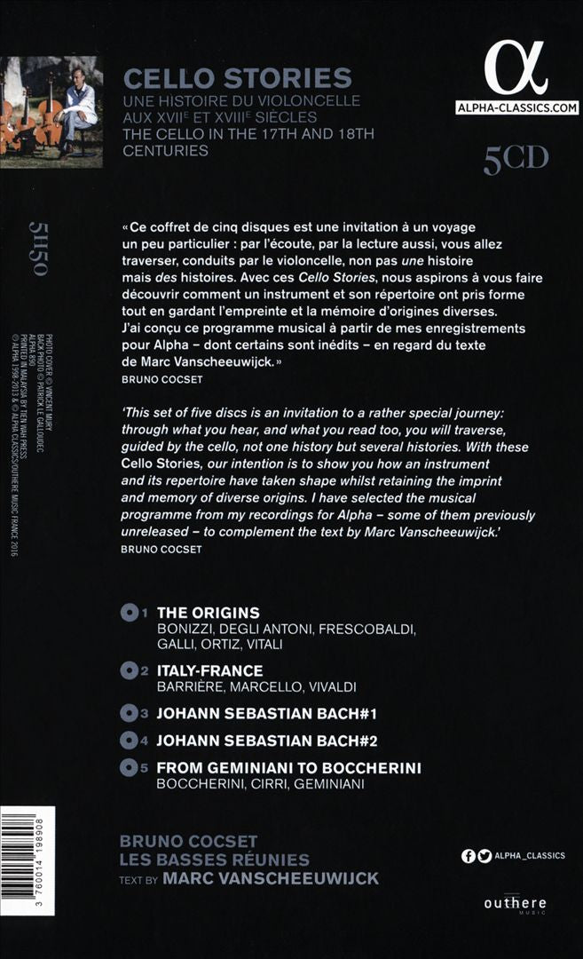 Cello Stories: Une Histories du Violoncelle aux XVIIe & XVIIIe Siècles cover art