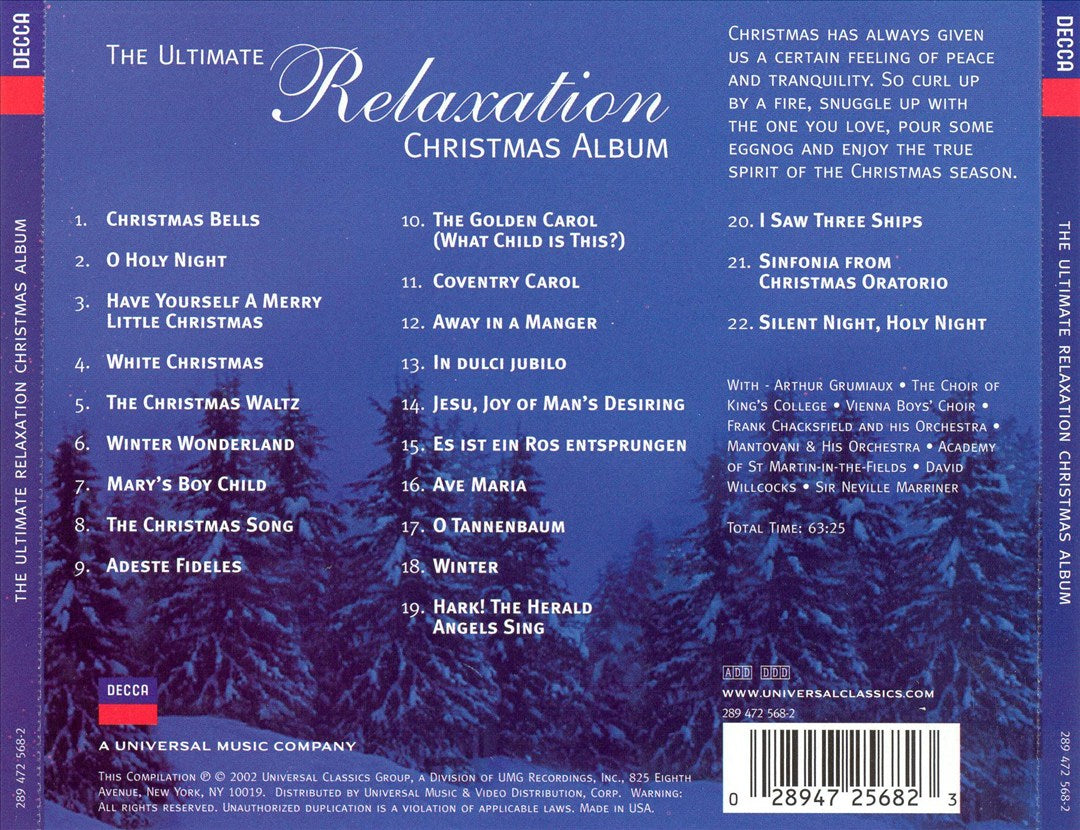 Ultimate Relaxation Christmas Album cover art