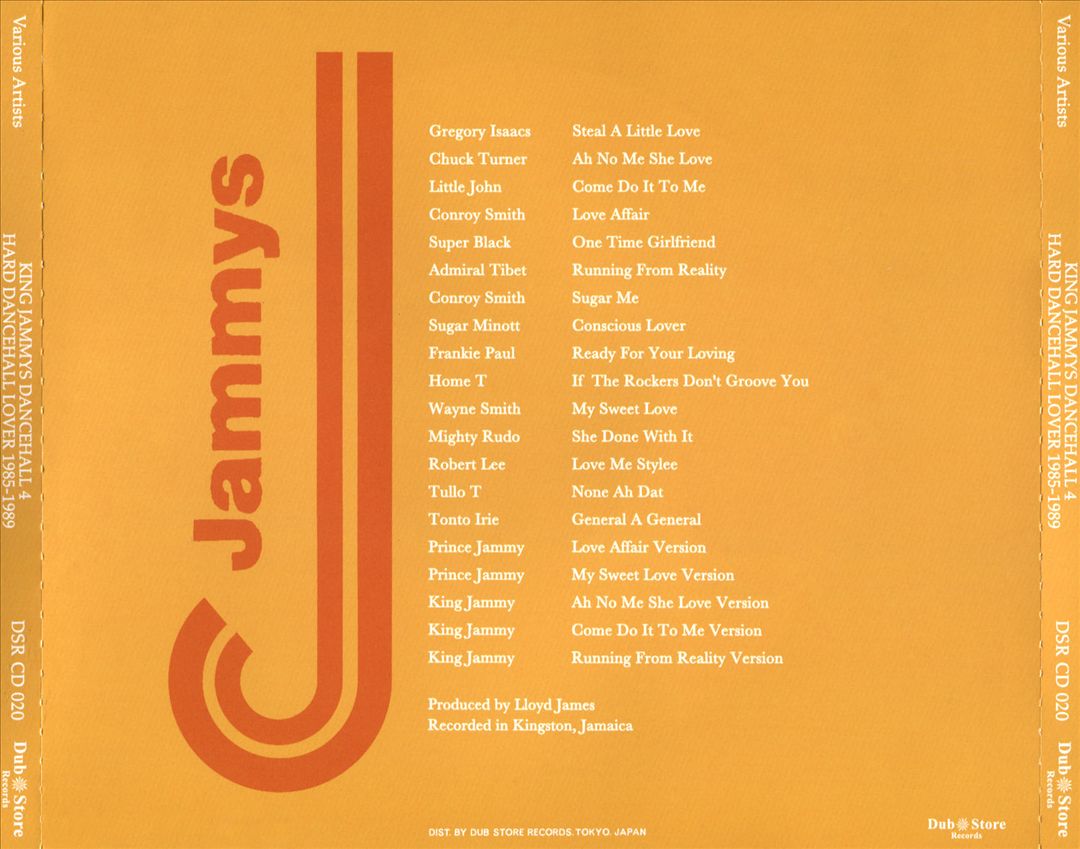 King Jammys Dancehall, Vol. 4: Hard Dancehall Lover 1985-1989 cover art