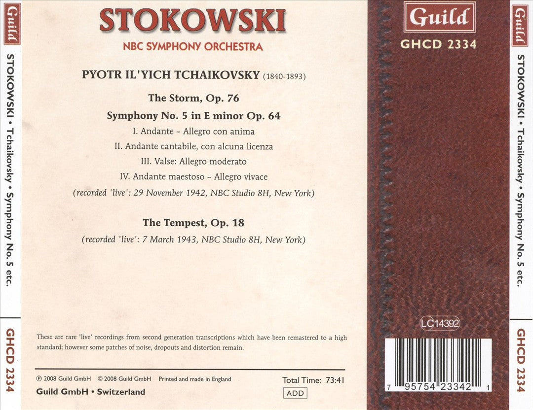 Tchaikovsky: Symphony No. 5; The Storm; The Tempest cover art