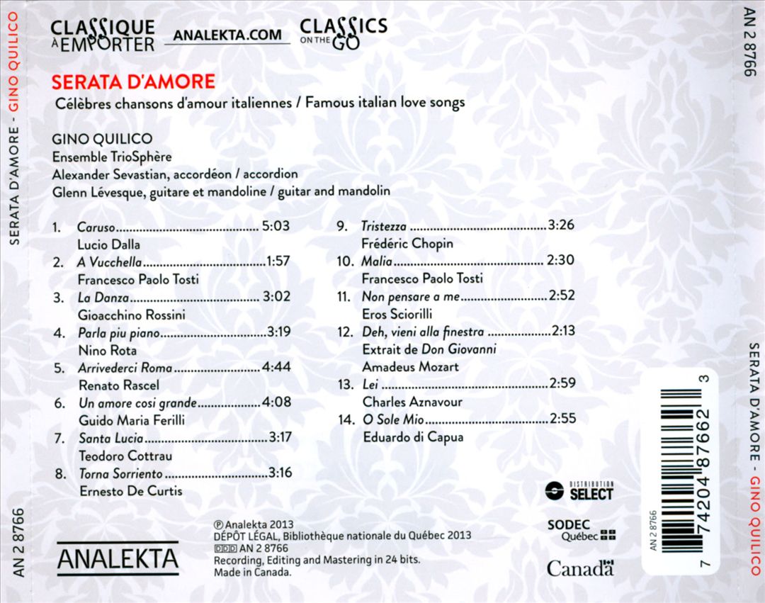 Serata d'Amore cover art