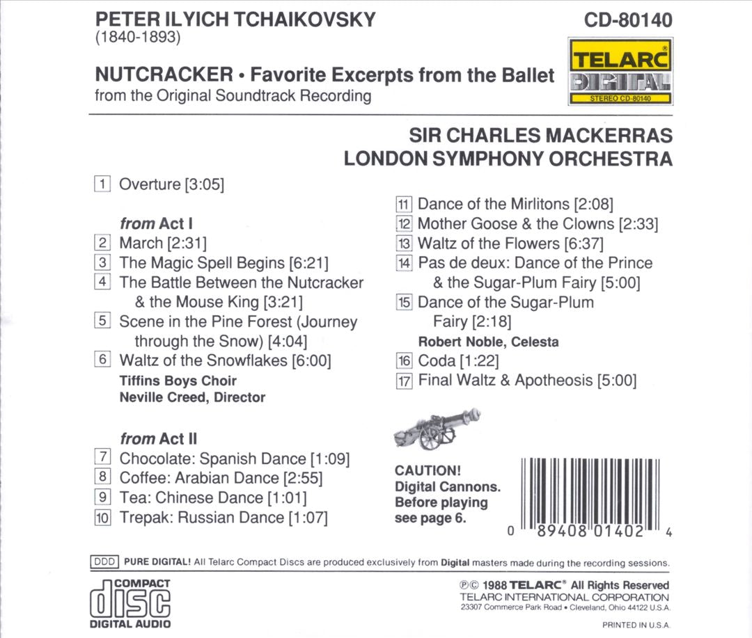 Tchaikovsky: Nutcracker - Favorite Exerpts cover art