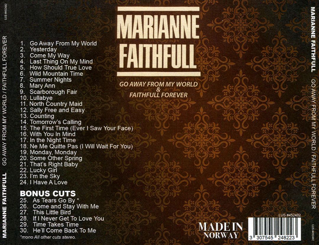 Go Away From My World/Faithfull Forever cover art