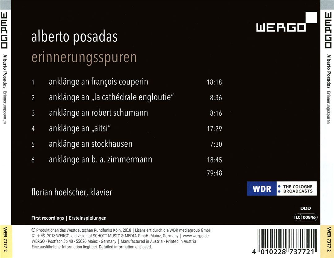 Alberto Posadas: Erinnerungsspuren cover art