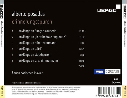 Alberto Posadas: Erinnerungsspuren cover art