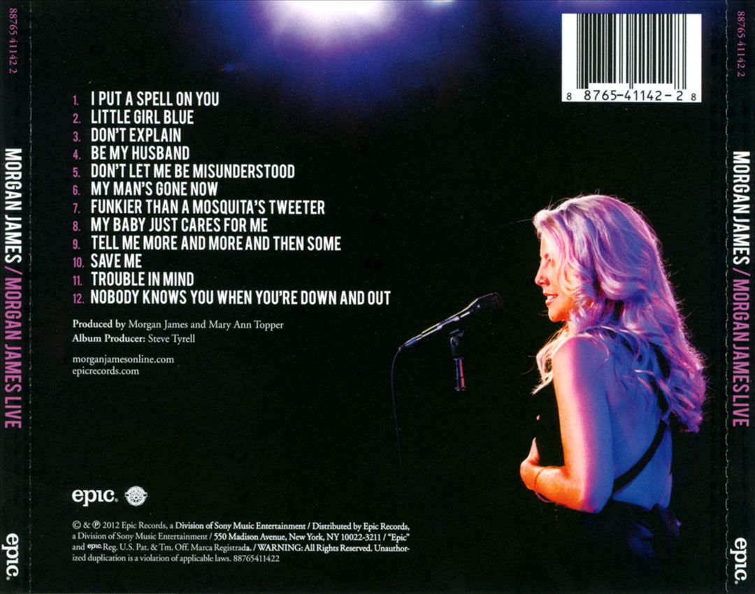 Morgan James Live from Dizzy's Club Coca-Cola cover art