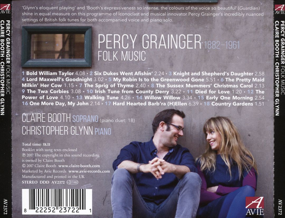 Percy Grainger: Folk Music cover art