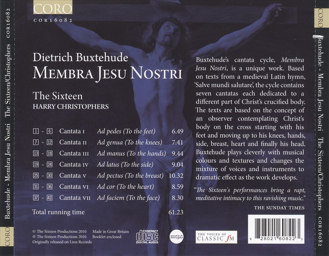 Buxtehude: Membra Jesu Nostri cover art