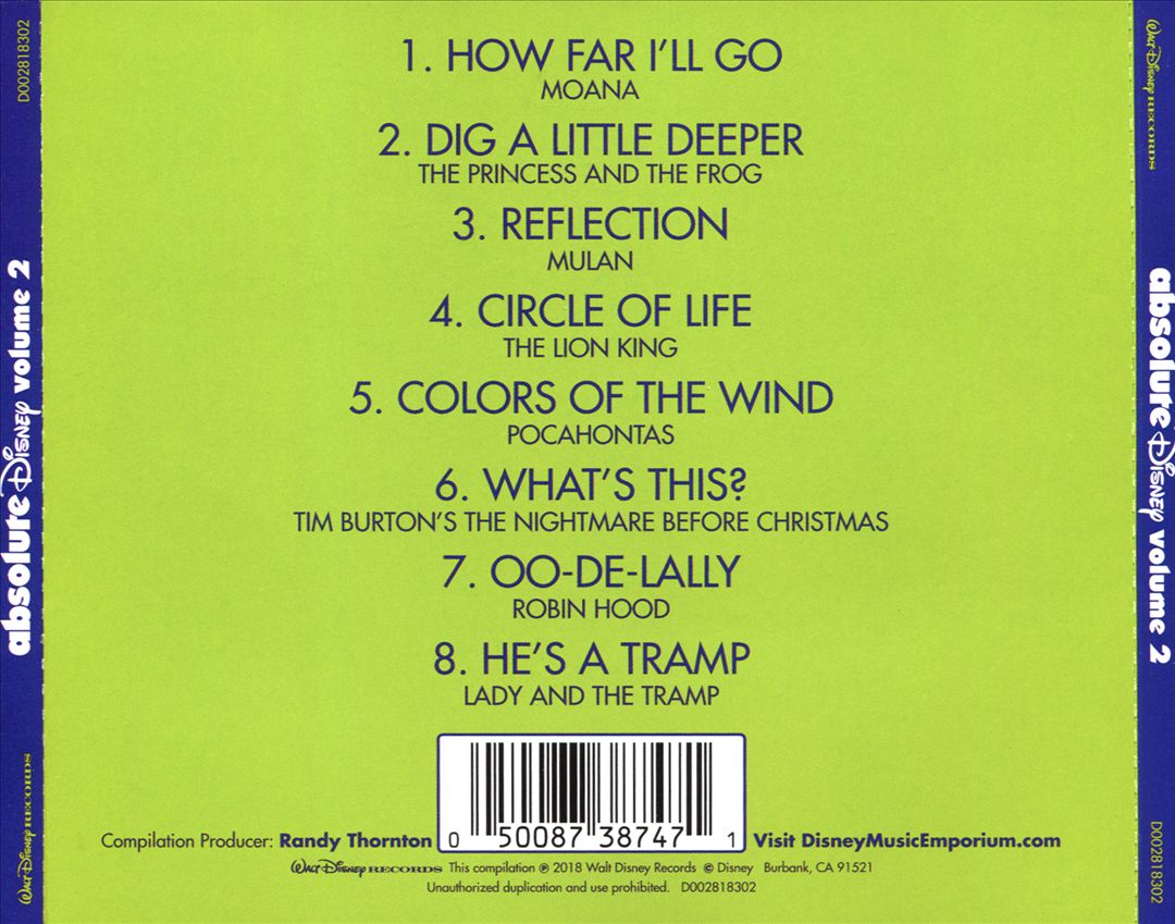 Absolute Disney, Vol. 2 cover art