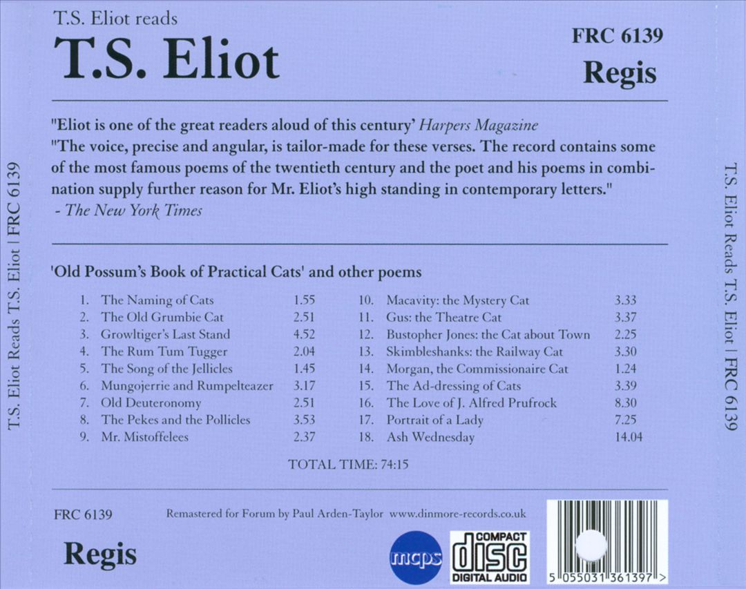 T.S. Eliot Reads T.S. Eliot cover art