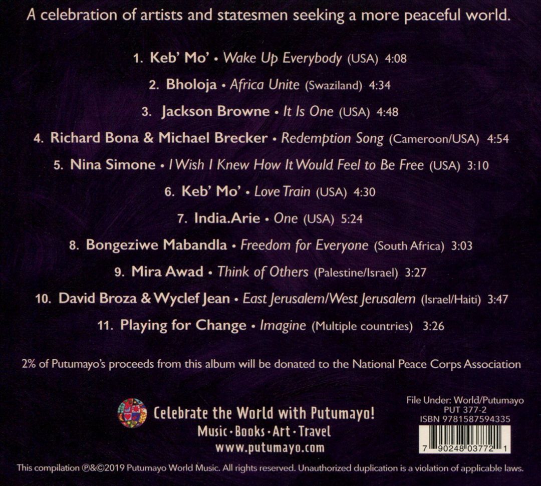 Putumayo Presents: World Peace cover art
