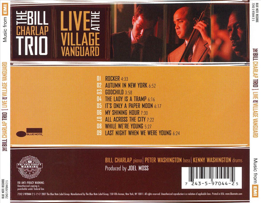 Live at the Village Vanguard cover art