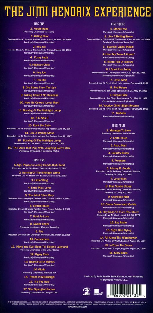 Jimi Hendrix Experience [Bonus Tracks] cover art