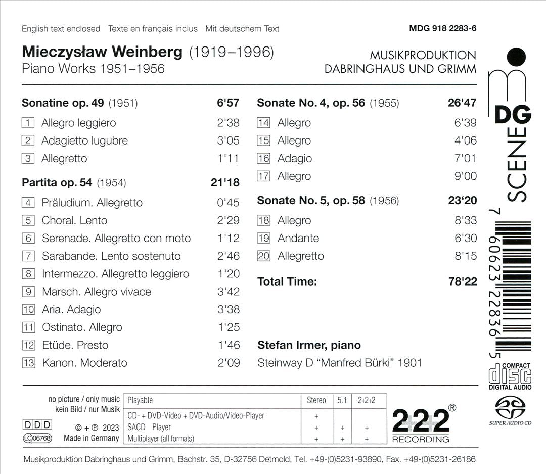 Weinberg: Piano Works 1951-1956 cover art