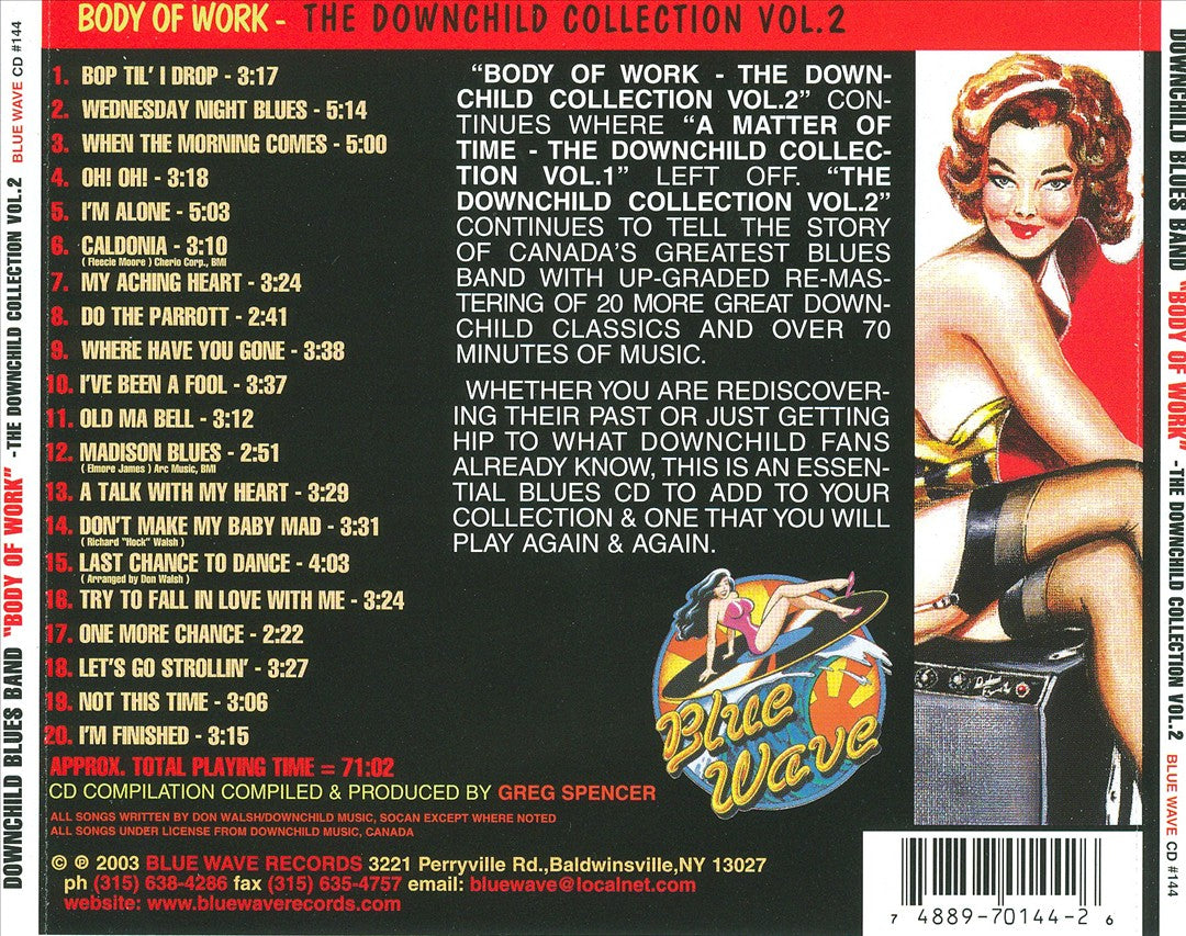 Body of Work: The Downchild Collection, Vol. 2 cover art