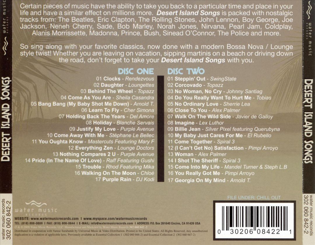 Desert Island Songs cover art