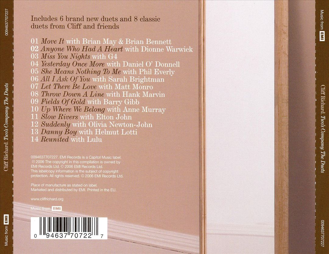 Two's Company: The Duets cover art